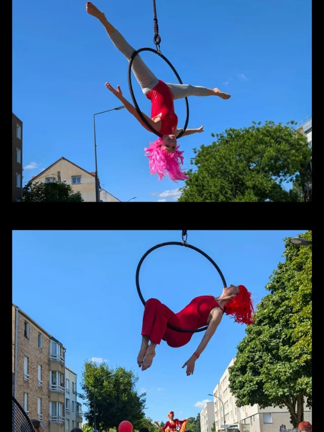 En déambulation sur mon cerceau pendant la Parade Bel Élan, aux côtés d’Anne-Claire !

Un joli moment partagé avec le public, organisé par @shamspectacles

#ParadeBelElan #ShamSpectacle #CerceauAérien #SpectacleDeRue